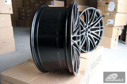 Ratlankis R20x9.5  5X130  ET  55  71.6  B1274  Black Polished (MB)  For PORCH  (Z1)  (Rear+Front)