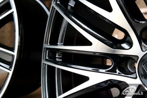 Ratlankis R20x9.5  5X130  ET  55  71.6  B1274  Black Polished (MB)  For PORCH  (Z1)  (Rear+Front)