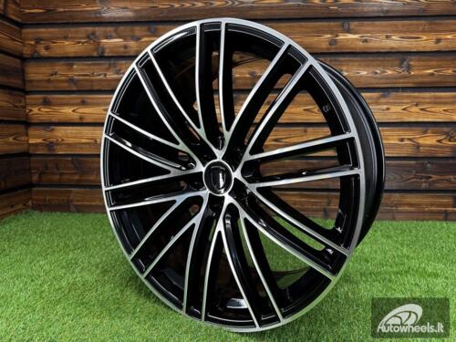 Ratlankis R21x9  5X112  ET  26  66.5  B1274  (BK5494)  Black Polished (MB)  For PORCH  (K4)  (Rear+Front)