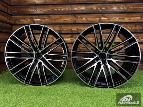 Ratlankis R21x10  5X112  ET  19  66.5  B1274  (BK5494)  Black Polished (MB)  For PORCH  (K4)  (Rear+Front)