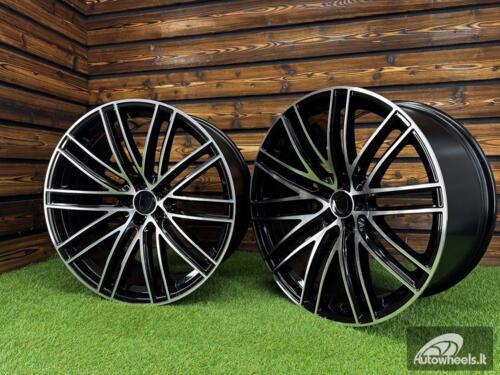Ratlankis R21x10  5X112  ET  19  66.5  B1274  (BK5494)  Black Polished (MB)  For PORCH  (K4)  (Rear+Front)