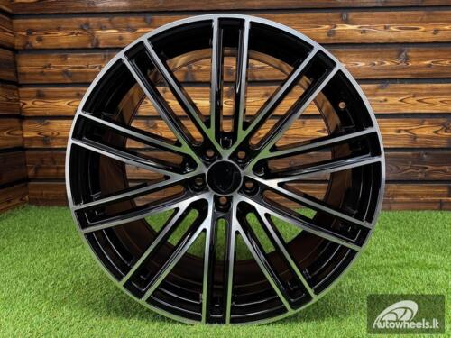 Ratlankis R21x10  5X112  ET  19  66.5  B1274  (BK5494)  Black Polished (MB)  For PORCH  (K4)  (Rear+Front)