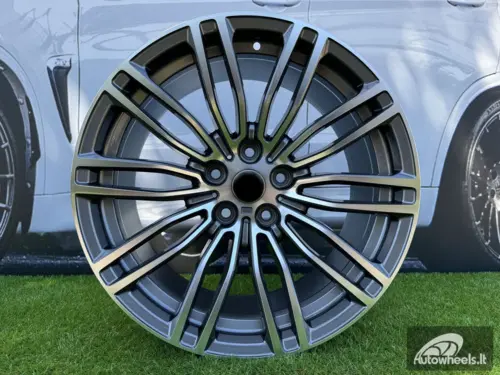 Ratlankis R19x9.5  5X120  ET  38  72.6  B1318  Grey Polished (MG)  For BMW  (P+P2)  (Front+Rear)