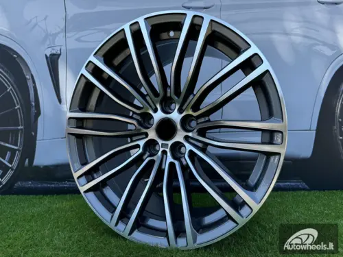 Ratlankis R19x9.5  5X120  ET  38  72.6  B1318  Grey Polished (MG)  For BMW  (P+P2)  (Front+Rear)