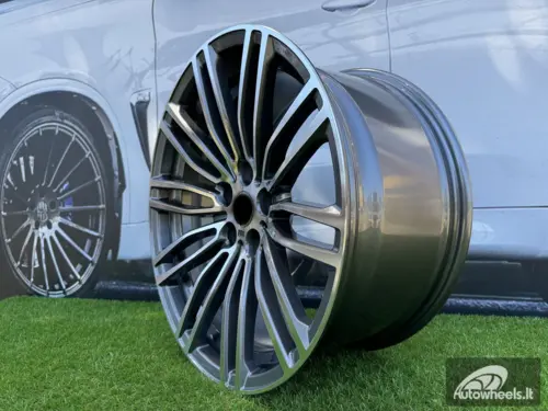 Ratlankis R19x9.5  5X120  ET  38  72.6  B1318  Grey Polished (MG)  For BMW  (P+P2)  (Front+Rear)