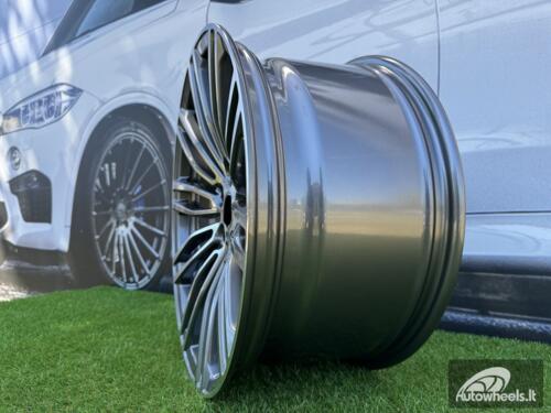 Ratlankis R19x9.5  5X120  ET  38  72.6  B1318  Grey Polished (MG)  For BMW  (P+P2)  (Front+Rear)