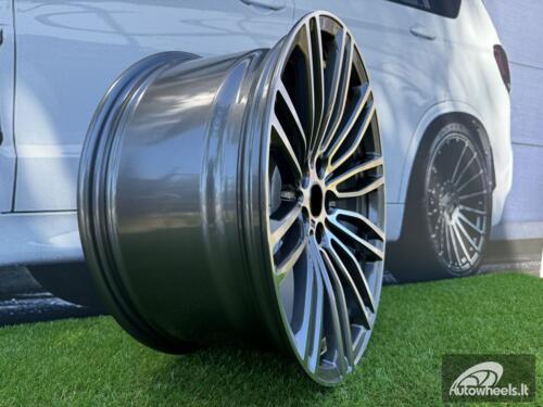 Ratlankis R19x9.5  5X120  ET  38  72.6  B1318  Grey Polished (MG)  For BMW  (P+P2)  (Front+Rear)