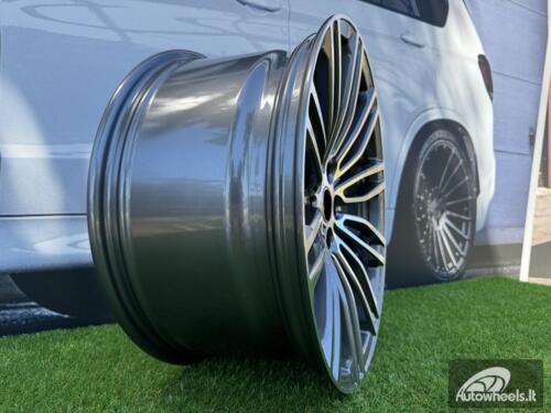 Ratlankis R19x9.5  5X120  ET  38  72.6  B1318  Grey Polished (MG)  For BMW  (P+P2)  (Front+Rear)