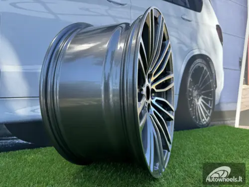 Ratlankis R19x9.5  5X120  ET  38  72.6  B1318  Grey Polished (MG)  For BMW  (P+P2)  (Front+Rear)