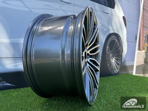 Ratlankis R19x9.5  5X120  ET  38  72.6  B1318  Grey Polished (MG)  For BMW  (P+P2)  (Front+Rear)
