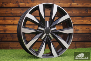 Ratlankis R18x8  5X120  ET  50  65.1  B1351  Black Polished (MB)  For VW  (Z4)  (4x4)