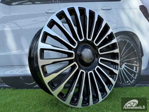 Ratlankis R21x9.5  5X130  ET  40  84.1  B1365  Black Polished (MB)  For LAND  (K7)  ( MANSORY)