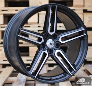 Ratlankis R20x9  5X114.3  ET  35  73.1  B1382  Black Polished Half Matt+Powder Coating (MBHMPC)  For RACIN  (P1)  ((Rear+Front) Style Vossen)