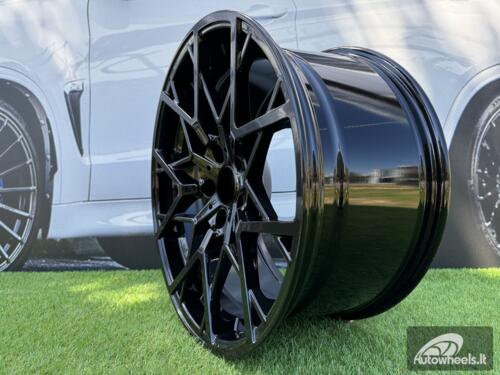 Ratlankis R20x8.5  5X112  ET  26  66.6  B1383  Black (BL)  For BMW  (Z2+Z1)  (Rear+Front)