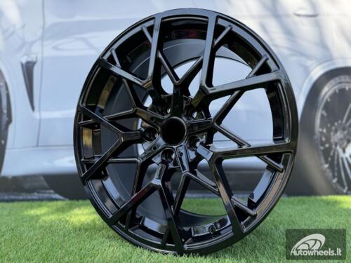 Ratlankis R20x9.5  5X112  ET  37  66.6  B1383  Black (BL)  For BMW  (Z6)  (Rear+Front)