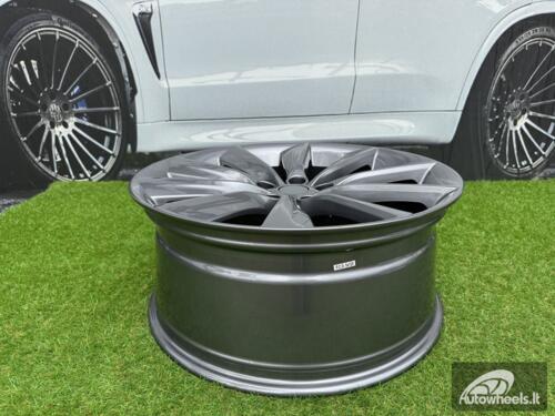 Ratlankis R21x9  5X120  ET  40  64.1  B1385  Gun Metal (GM)  For RACIN  (Z1+P)  (TESLA Front+Rear)