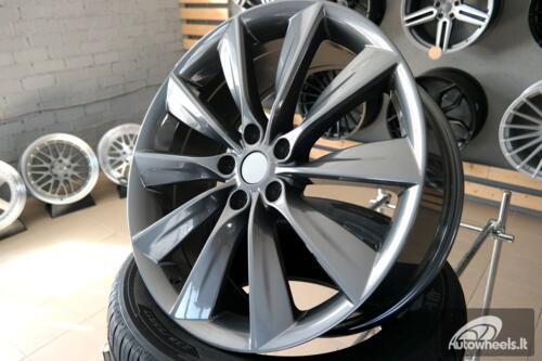 Ratlankis R21x9  5X120  ET  40  64.1  B1385  Gun Metal (GM)  For RACIN  (Z1+P)  (TESLA Front+Rear)