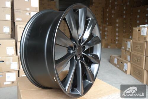 Ratlankis R21x9  5X120  ET  40  64.1  B1385  Black Half Matt (BLHM)  For RACIN  (P)  (TESLA Front+Rear)