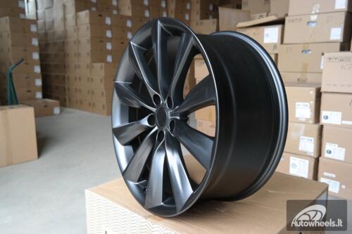 Ratlankis R21x9  5X120  ET  40  64.1  B1385  Black Half Matt (BLHM)  For RACIN  (P)  (TESLA Front+Rear)