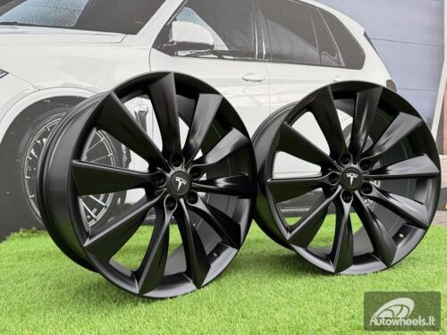 Ratlankis R21x9  5X120  ET  40  64.1  B1385  Black Half Matt (BLHM)  For RACIN  (Z2)  (TESLA Front+Rear)