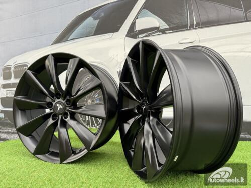 Ratlankis R21x9  5X120  ET  40  64.1  B1385  Black Half Matt (BLHM)  For RACIN  (Z2)  (TESLA Front+Rear)