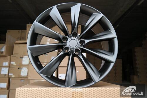 Ratlankis R21x9  5X120  ET  40  64.1  B1385  Black Half Matt (BLHM)  For RACIN  (Z2)  (TESLA Front+Rear)