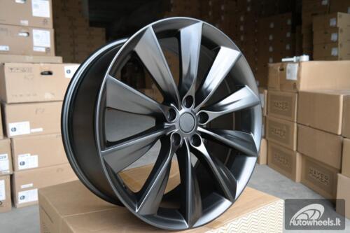 Ratlankis R21x9  5X120  ET  40  64.1  B1385  Black Half Matt (BLHM)  For RACIN  (Z2)  (TESLA Front+Rear)