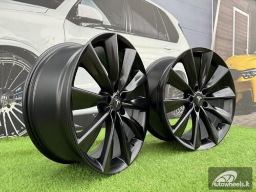 Ratlankis R21x8.5  5X120  ET  40  64.1  B1385  Black Half Matt (BLHM)  For RACIN  (Z3+Z2)  (TESLA Front+Rear)