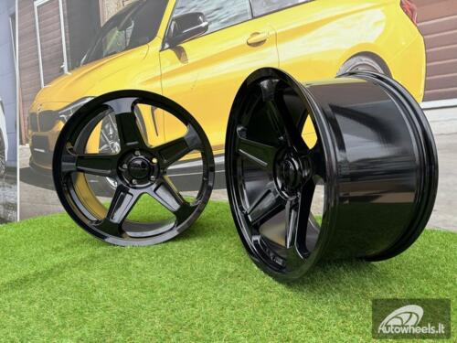 Ratlankis R20x9  5X115  ET  20  71.5  B1393  Black (BL)  For RACIN  (Z3)  (REAR+FRONT DODGE)