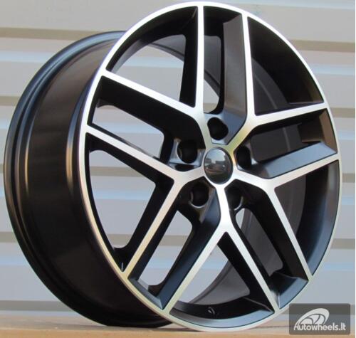 Ratlankis R18x8  5X112  ET  45  57.1  B1426  Black Polished (MB)  For SEAT  (P1+P)