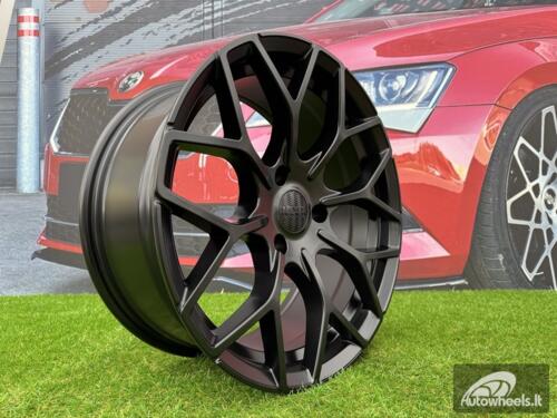 Ratlankis R16x5.5  3X112  ET  30  57.1  B1449  Black Half Matt (BLHM)  For SMART  (P2+Z2)  (HAXER Front+Rear)