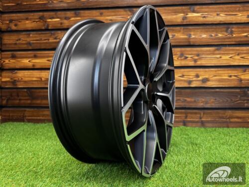 Ratlankis R16x5.5  3X112  ET  30  57.1  B1449  Black Polished Half Matt (MBHM)  For SMART  (P2+R+Z1)  (HAXER Front+Rear)