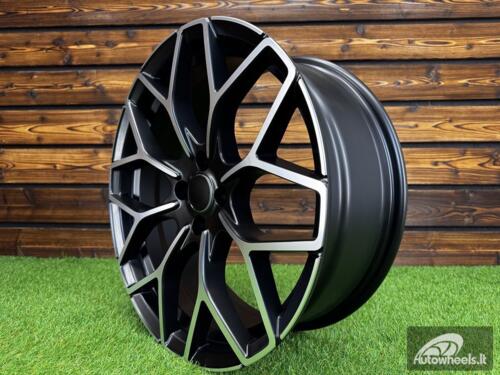 Ratlankis R16x5.5  3X112  ET  30  57.1  B1449  Black Polished Half Matt (MBHM)  For SMART  (P2+R+Z1)  (HAXER Front+Rear)