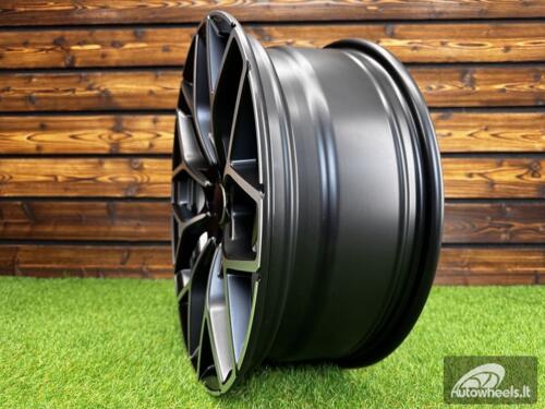 Ratlankis R16x5.5  3X112  ET  30  57.1  B1449  Black Polished Half Matt (MBHM)  For SMART  (P2+R+Z1)  (HAXER Front+Rear)