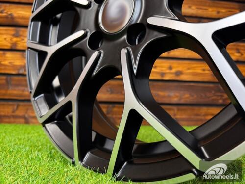 Ratlankis R16x5.5  3X112  ET  30  57.1  B1449  Black Polished Half Matt (MBHM)  For SMART  (P2+R+Z1)  (HAXER Front+Rear)