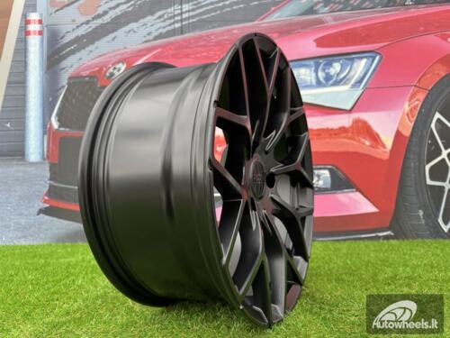 Ratlankis R16x5.5  4X100  ET  30  60.1  B1449  Black Half Matt (BLHM)  For SMART  (Z4)  (HAXER Front+Rear)