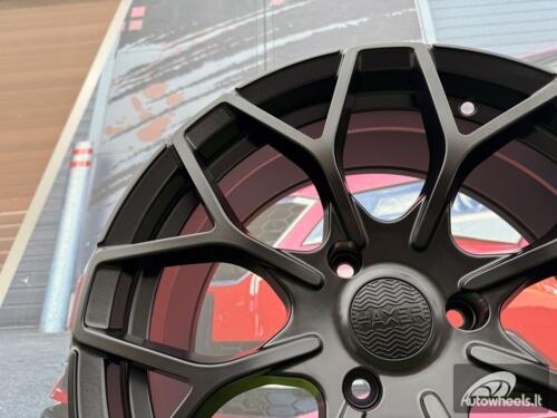 Ratlankis R16x5.5  4X100  ET  30  60.1  B1449  Black Half Matt (BLHM)  For SMART  (Z4)  (HAXER Front+Rear)
