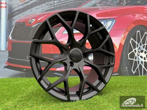 Ratlankis R16x5.5  4X100  ET  30  60.1  B1449  Black Half Matt (BLHM)  For SMART  (Z4+P)  (HAXER Front+Rear)