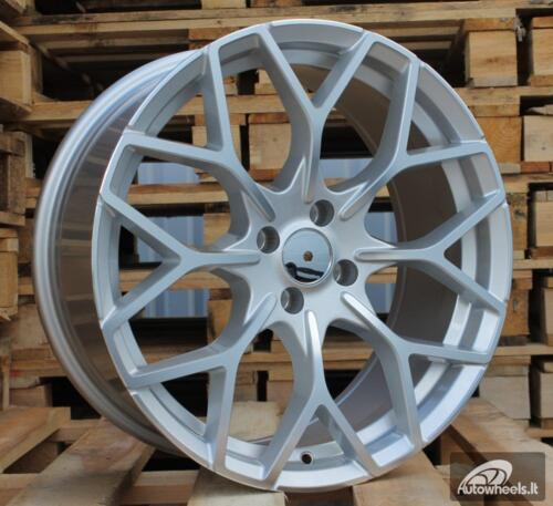 Ratlankis R17x7.5  4X100  ET  25  60.1  B1449  Polished Silver (MS)  For SMART  (P)  ( HAXER Front+Rear)