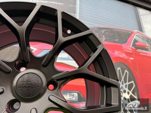 Ratlankis R18x8  4X100  ET  30  60.1  B1449  Black Half Matt (BLHM)  For SMART  (P+P2)  ( HAXER Front+Rear)