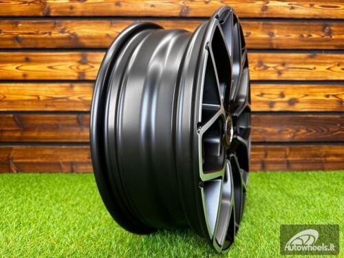 Ratlankis R17x7.5  4X100  ET  25  60.1  B1449  Black Polished Half Matt (MBHM)  For SMART  (Z2)  (HAXER Front+Rear)