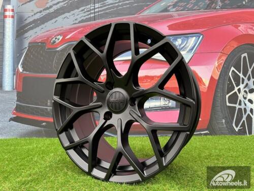 Ratlankis R17x7.5  4X100  ET  25  60.1  B1449  Black Half Matt (BLHM)  For SMART  (Z4)  (HAXER Front+Rear)