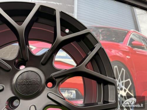 Ratlankis R17x7.5  4X100  ET  25  60.1  B1449  Black Half Matt (BLHM)  For SMART  (Z4)  (HAXER Front+Rear)