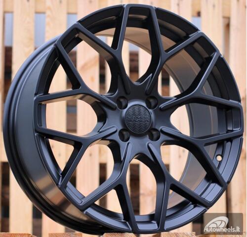Ratlankis R17x7.5  4X100  ET  25  60.1  B1449  Black Half Matt (BLHM)  For SMART  (Z4)  (HAXER Front+Rear)