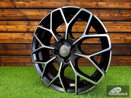 Ratlankis R16x5.5  4X100  ET  30  60.1  B1449  Black Polished Half Matt (MBHM)  For SMART  (P+Z2)  (HAXER Front+Rear)