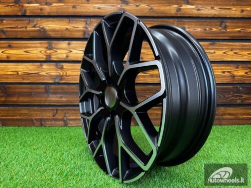 Ratlankis R16x5.5  4X100  ET  30  60.1  B1449  Black Polished Half Matt (MBHM)  For SMART  (P+Z2)  (HAXER Front+Rear)