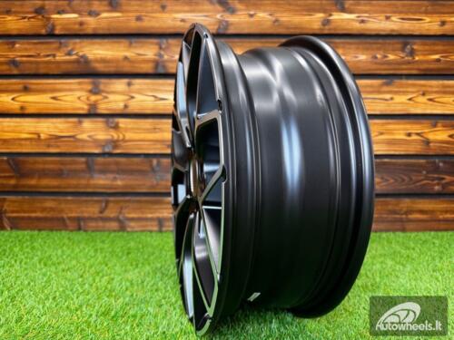 Ratlankis R16x5.5  4X100  ET  30  60.1  B1449  Black Polished Half Matt (MBHM)  For SMART  (P+Z2)  (HAXER Front+Rear)
