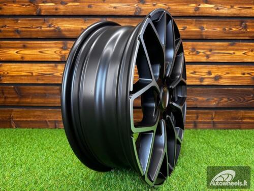 Ratlankis R16x5.5  4X100  ET  30  60.1  B1449  Black Polished Half Matt (MBHM)  For SMART  (P+Z2)  (HAXER Front+Rear)
