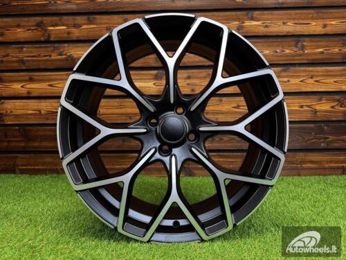 Ratlankis R16x5.5  4X100  ET  30  60.1  B1449  Black Polished Half Matt (MBHM)  For SMART  (P2+P+Z2)  (HAXER Front+Rear)
