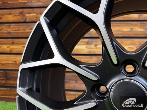 Ratlankis R16x5.5  4X100  ET  30  60.1  B1449  Black Polished Half Matt (MBHM)  For SMART  (P2+P+Z2)  (HAXER Front+Rear)